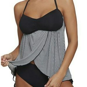 Tankini Top and Bikini Bottom- Never Worn